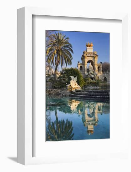 Fountain in the Parc de la Ciutadella in Barcelona, Catalonia, Spain-null-Framed Premium Giclee Print