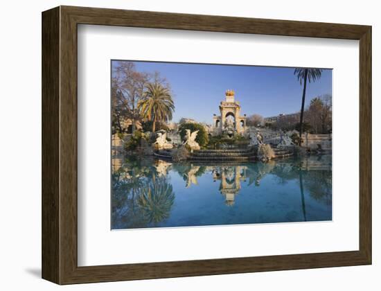 Fountain in the Parc de la Ciutadella in Barcelona, Catalonia, Spain-null-Framed Premium Giclee Print