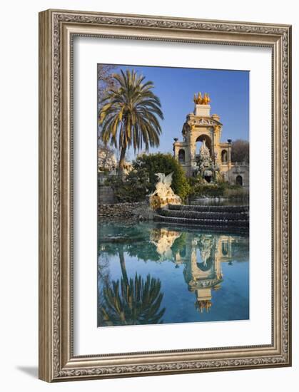 Fountain in the Parc de la Ciutadella in Barcelona, Catalonia, Spain-null-Framed Art Print