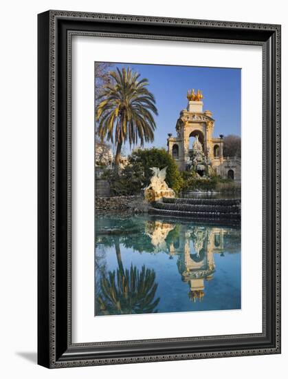 Fountain in the Parc de la Ciutadella in Barcelona, Catalonia, Spain-null-Framed Art Print