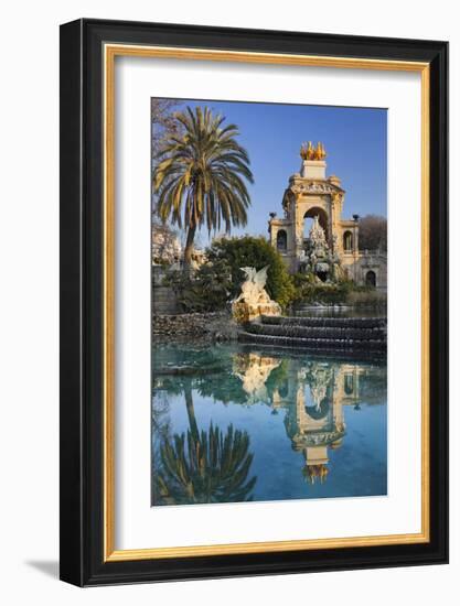 Fountain in the Parc de la Ciutadella in Barcelona, Catalonia, Spain-null-Framed Art Print