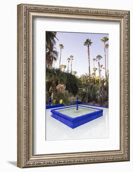 Fountain, Jardin Majorelle, Owned by Yves St. Laurent, Marrakech, Morocco, North Africa, Africa-Stephen Studd-Framed Photographic Print