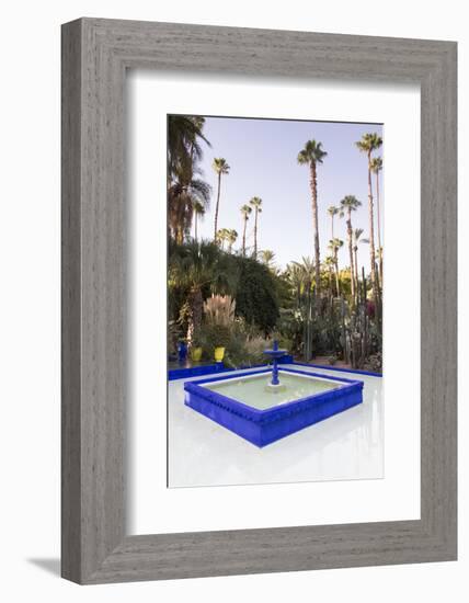 Fountain, Jardin Majorelle, Owned by Yves St. Laurent, Marrakech, Morocco, North Africa, Africa-Stephen Studd-Framed Photographic Print