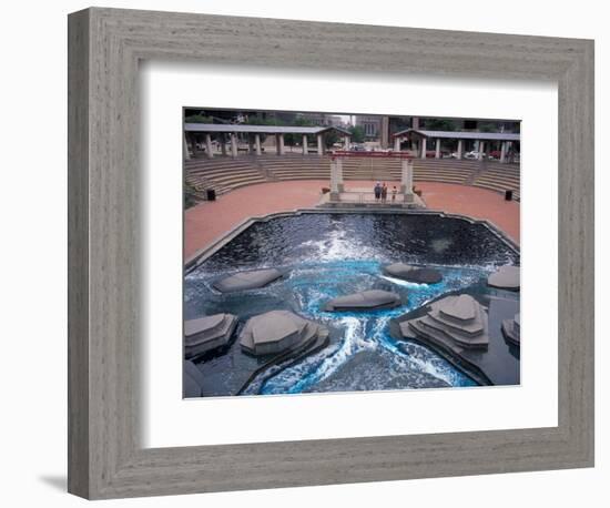 Fountain near the Old State Capitol Building, St. Louis, Missouri, USA-Connie Ricca-Framed Photographic Print