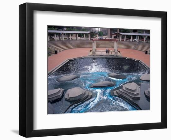Fountain near the Old State Capitol Building, St. Louis, Missouri, USA-Connie Ricca-Framed Photographic Print