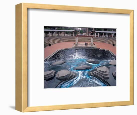 Fountain near the Old State Capitol Building, St. Louis, Missouri, USA-Connie Ricca-Framed Photographic Print