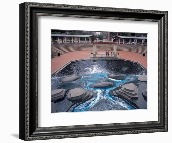 Fountain near the Old State Capitol Building, St. Louis, Missouri, USA-Connie Ricca-Framed Photographic Print