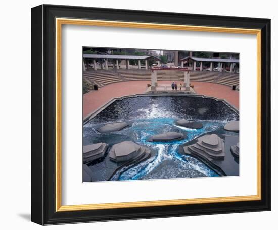 Fountain near the Old State Capitol Building, St. Louis, Missouri, USA-Connie Ricca-Framed Photographic Print