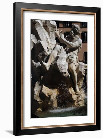 Fountain of Four Rivers, 1651-Gian Lorenzo Bernini-Framed Giclee Print