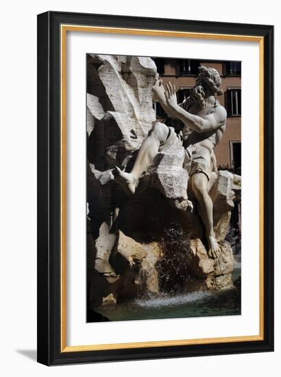 Fountain of Four Rivers, 1651-Gian Lorenzo Bernini-Framed Giclee Print