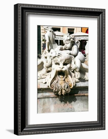 Fountain of Neptune, Piazza Navona, Rome, Latium, Italy, Europe-Nico Tondini-Framed Photographic Print