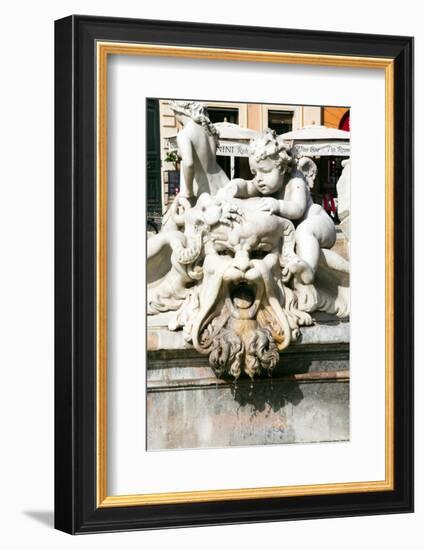 Fountain of Neptune, Piazza Navona, Rome, Latium, Italy, Europe-Nico Tondini-Framed Photographic Print