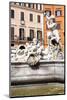 Fountain of Neptune, Piazza Navona, UNESCO World Heritage Site, Rome, Lazio, Italy, Europe-Nico Tondini-Mounted Photographic Print