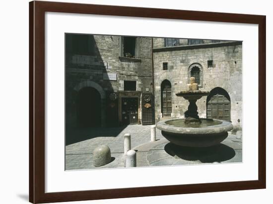 Fountain of the Mad and Bargello Palace-null-Framed Giclee Print