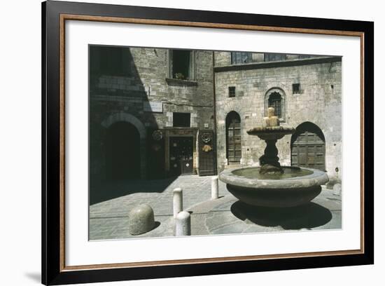 Fountain of the Mad and Bargello Palace-null-Framed Giclee Print