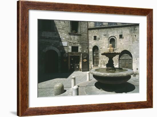 Fountain of the Mad and Bargello Palace-null-Framed Giclee Print