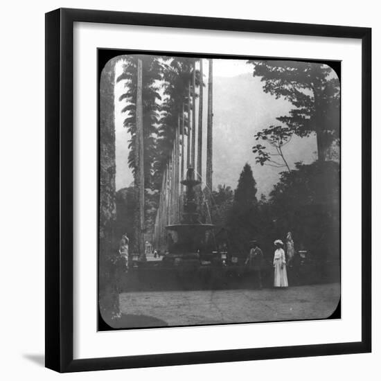 Fountain of the Muses, Rio De Janeiro Botanical Garden, Brazil, Late 19th or Early 20th Century-null-Framed Photographic Print