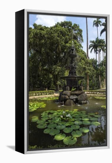 Fountain of the Muses, Rio De Janeiro Botanical Gardens, Rio De Janeiro, Brazil, South America-Gabrielle and Michael Therin-Weise-Framed Premier Image Canvas