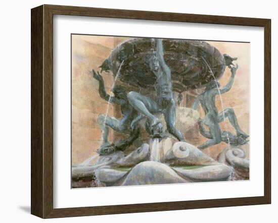 Fountain of the Tortoises, Rome, 1983-Glyn Morgan-Framed Giclee Print