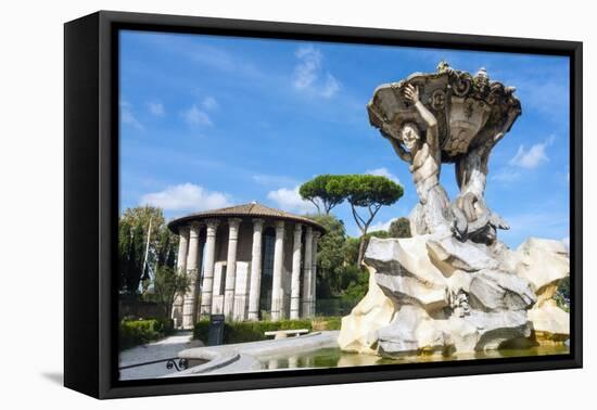 Fountain of the Tritons, Lazio-Nico Tondini-Framed Premier Image Canvas