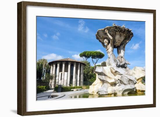 Fountain of the Tritons, Lazio-Nico Tondini-Framed Photographic Print