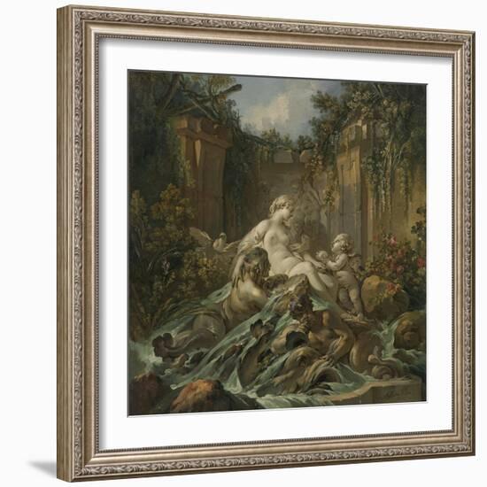 Fountain of Venus, 1756 (Oil on Canvas)-Francois Boucher-Framed Giclee Print