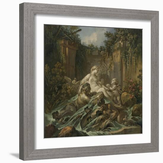 Fountain of Venus, 1756 (Oil on Canvas)-Francois Boucher-Framed Giclee Print