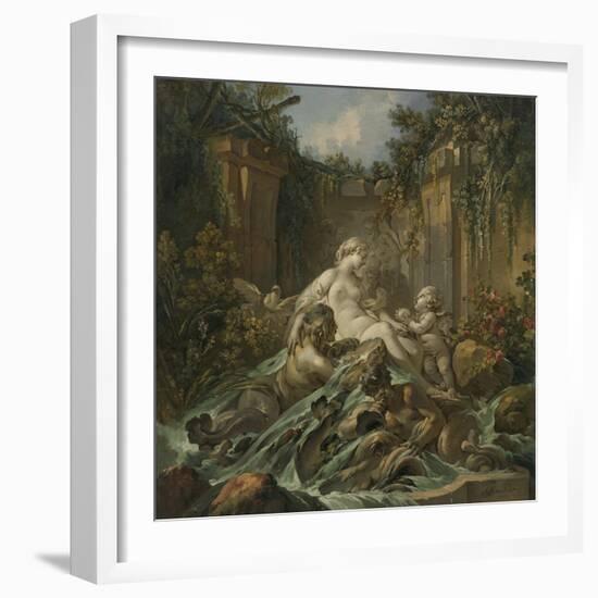 Fountain of Venus, 1756 (Oil on Canvas)-Francois Boucher-Framed Giclee Print