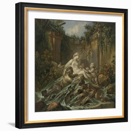 Fountain of Venus, 1756 (Oil on Canvas)-Francois Boucher-Framed Giclee Print