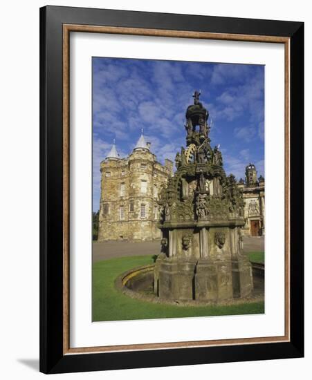 Fountain on the Grounds of Holyroodhouse Palace, Edinburgh, Scotland-Christopher Bettencourt-Framed Photographic Print