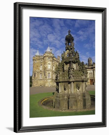 Fountain on the Grounds of Holyroodhouse Palace, Edinburgh, Scotland-Christopher Bettencourt-Framed Photographic Print