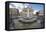 Fountain outside Old Town Opera House Svobody 28, Kiev, Ukraine, Europe-Jeremy Bright-Framed Premier Image Canvas