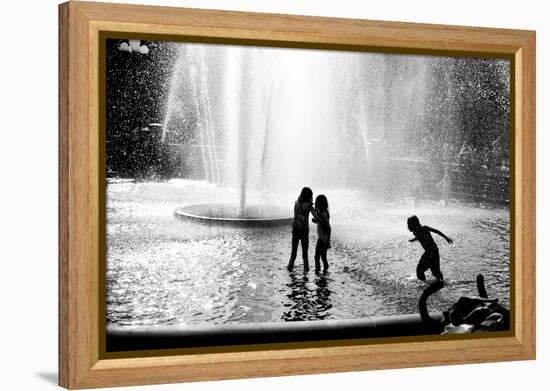 Fountain Play-Evan Morris Cohen-Framed Premier Image Canvas