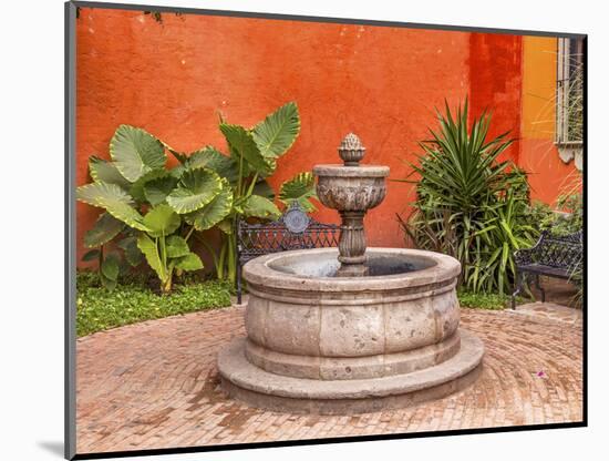 Fountain Plaza Juarez Park, San Miguel de Allende, Mexico.-William Perry-Mounted Photographic Print