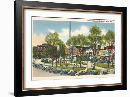 Fountain Square, Bowling Green, Kentucky-null-Framed Art Print