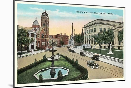 Fountain Square, Chattanooga-null-Mounted Art Print
