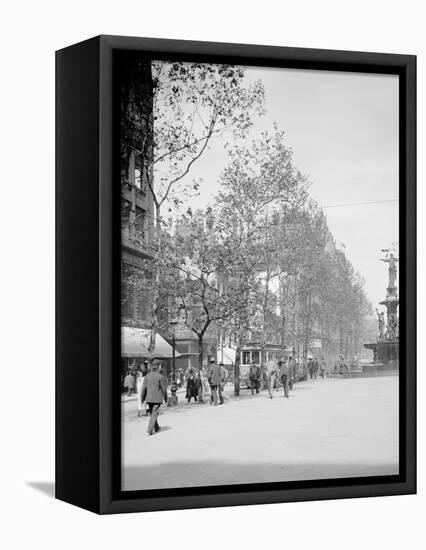 Fountain Square, Cincinnati, Ohio-null-Framed Stretched Canvas