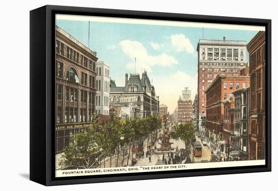 Fountain Square, Cincinnati, Ohio-null-Framed Stretched Canvas