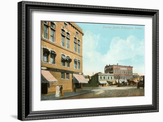 Fountain Square, Indianapolis, Indiana-null-Framed Art Print