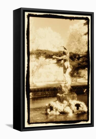 Fountain with Dancing Maiden, Avignon, France-Theo Westenberger-Framed Stretched Canvas