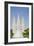 Fountain with Salt Lake Temple, Temple Square, Salt Lake City, Utah-Michael DeFreitas-Framed Photographic Print