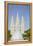 Fountain with Salt Lake Temple, Temple Square, Salt Lake City, Utah-Michael DeFreitas-Framed Premier Image Canvas