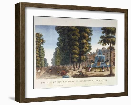 Fountain-Dubois and Courvoisier-Framed Giclee Print