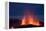 Fountaining Lava Eyjafjallajokull Volcano, Flowing Down Newly-Built Cinder Cone-Natalie Tepper-Framed Premier Image Canvas