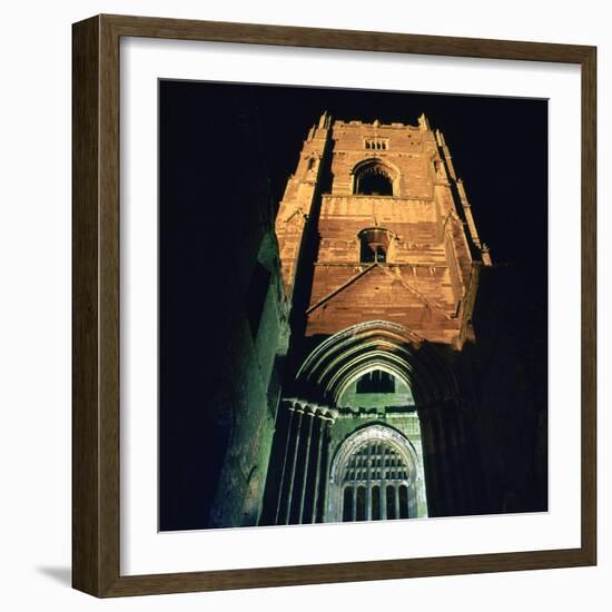 Fountains Abbey, Illuminated, 12th Century-CM Dixon-Framed Photographic Print