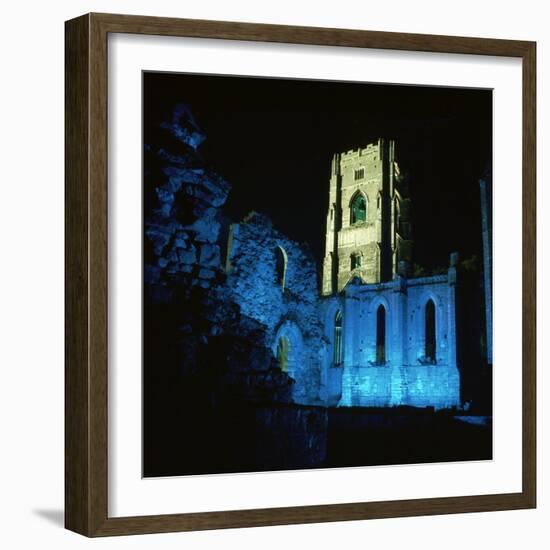 Fountains Abbey, Illuminated, 12th Century-CM Dixon-Framed Photographic Print