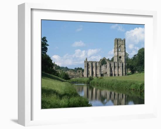 Fountains Abbey, UNESCO World Heritage Site, Yorkshire, England, United Kingdom, Europe-Harding Robert-Framed Photographic Print