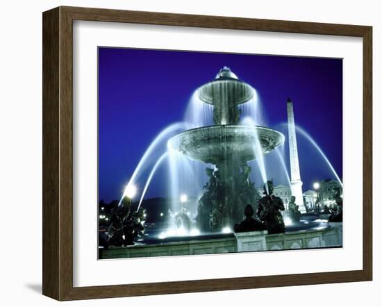 Fountains and 13th Century Egyptian Obelisk in the Place de La Concorde, Paris-Alfred Eisenstaedt-Framed Photographic Print