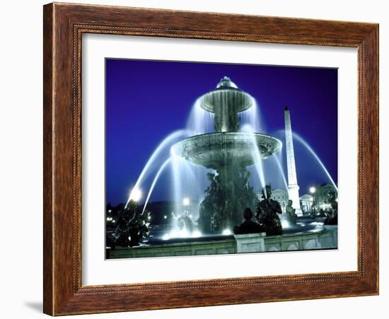 Fountains and 13th Century Egyptian Obelisk in the Place de La Concorde, Paris-Alfred Eisenstaedt-Framed Photographic Print