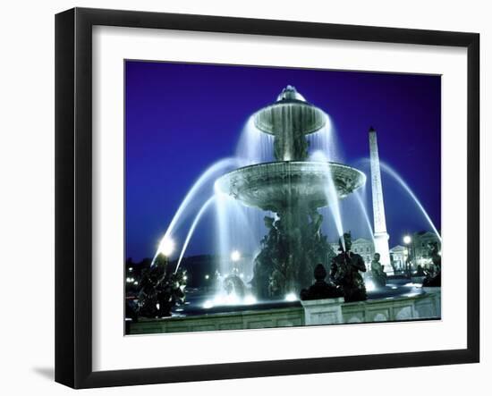 Fountains and 13th Century Egyptian Obelisk in the Place de La Concorde, Paris-Alfred Eisenstaedt-Framed Photographic Print